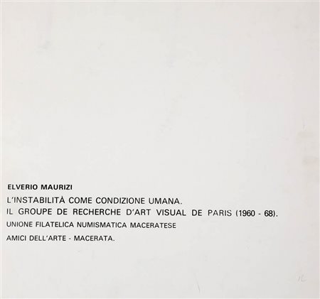 CARTELLA 6 SERIGRAFIE " L'instabilità come condizione umana " Horacio Garcia...