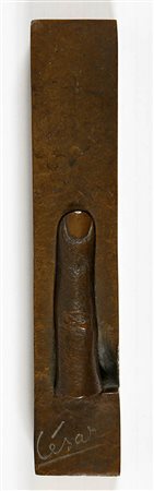 CESAR 1921 - 1998 Senza titolo, 1973 Scultura in bronzo, cm. 21,5 x 4 x 3,5...