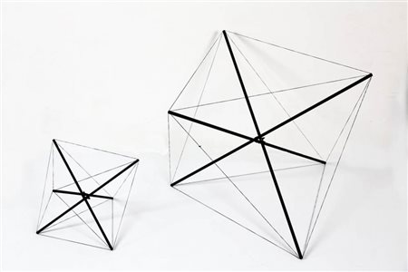 BRUNO MUNARI 1907 - 1998 " Tensotruttura ", 1990 Sculture in metallo e fili,...