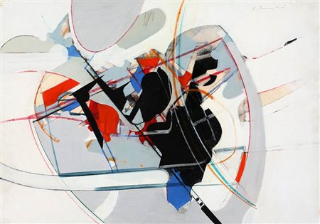 EDOARDO FRANCESCHINI 1928 - 2006 Senza titolo Acrilico su tela, cm. 50 x 70...