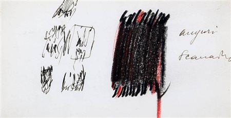 EMILIO SCANAVINO 1922 - 1986 Senza titolo, 1962 Inchiostro e pastello su...