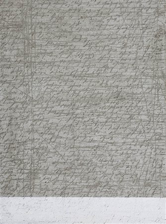 ALFREDO RAPETTI 1961 " Cemento ", 2008 Pittura e cemento su tela, cm. 80 x 60...