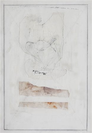 MAGDALO MUSSIO 1925 - 2006 Senza titolo, 1983 Tecnica mista e collage su...