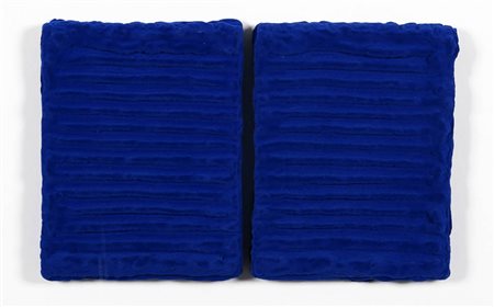 PINO PINELLI 1938 " Pittura BL. ", 2007 Pittura su 2 elementi, cm. 30 x 23...