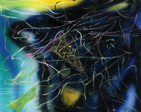 CLAUDIO OLIVIERI 1934 Senza titolo, 1969 Tecnica mista su cartone telato, cm....