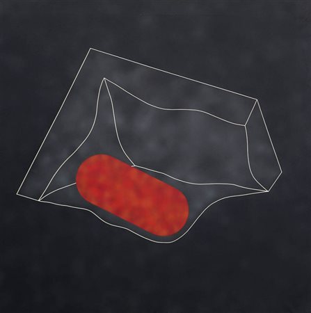 PINO PINELLI 1938 " Topologia ", 1971 Acrilico su tela, cm. 100 x 100 Firmato...