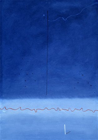 VALENTINO VAGO 1931 " MA. 67 ", 1982 Olio su tela, cm. 100 x 70 Firmato sul...