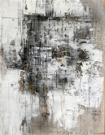 MARIO BIONDA 1913 - 1985 " Immagine bianca ", 1962 Tecnica mista e olio su...