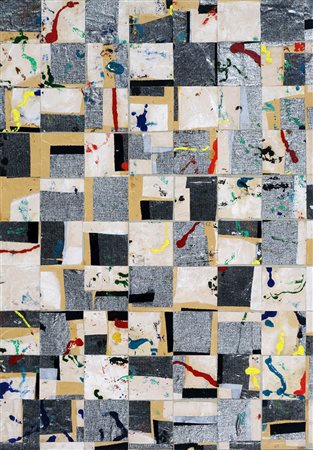 REMO BIANCO 1922 - 1988 " Collage ", 1970 Tecnica mista, olio e collage su...