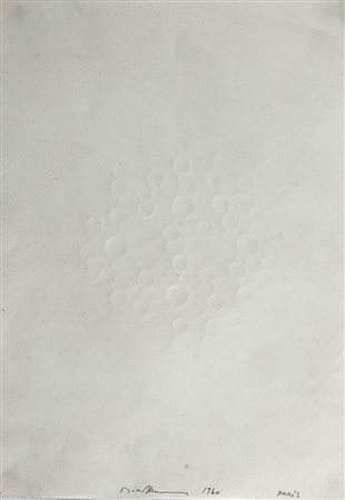 HANS BISCHOFFHAUSEN 1927 - 1987 Senza titolo, 1960 Calcografia su carta, cm....