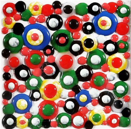 DAVIDE NIDO 1966 Senza titolo, 2011 Colle termofusibili su tela, cm. 10 x 10...