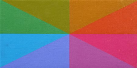 JORRIT TORNQUIST 1938 " OP. 31 ", 1970 Acrilico su tela, cm. 20 x 40 Firmato...