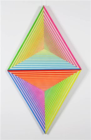 PAOLO SCIRPA 1934 " Equilatero componibile cromo percettivo ", 1984/96...