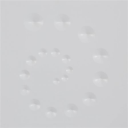 STEFANO BRUNELLO 1960 " Spirale Pitagora " Estroflessione su tela, cm. 50 x...