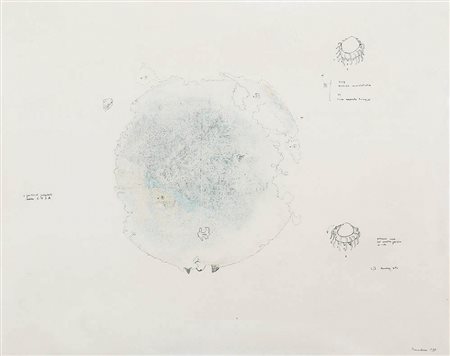 GIANFRANCO BARUCHELLO 1924 Senza titolo, 1971 Tecnica mista su carta, cm....