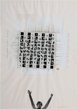 ALIGHIERO BOETTI 1904 - 1994 " San Bernardino (Alternando da uno a cento e...