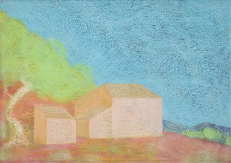 Aligi Sassu (1912-2000) Casa a Pollensa Firmato e datato Aligi Sassu 1977 sul...