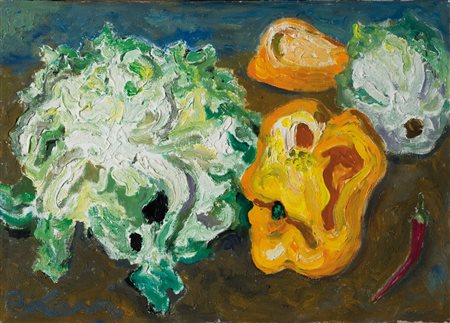 Carlo Levi (1902-1975) Natura morta Firmato Levi in basso a sinistra Acrilico...