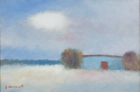 Giovanni Omiccioli (1901-1975) Paesaggio Firmato G. Omiccioli in basso a...
