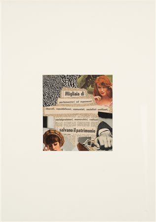 Lamberto Pignotti (1926) Salvano il patrimonio Firmato e datato Lamberto...