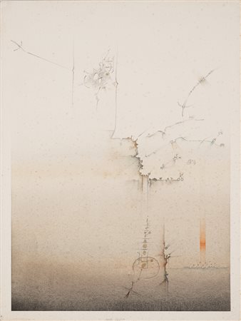 Tullio Pericoli (1936) Veduta Firmato e datato Pericoli 79 al centro...