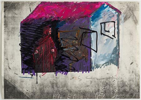 Mario Schifano (1934-1998) Dante Firmata Schifano in basso a destra Tecnica...