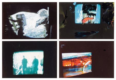 Mario Schifano (1934-1998) Senza titolo Firma Schifano sul retro di ciascuna...