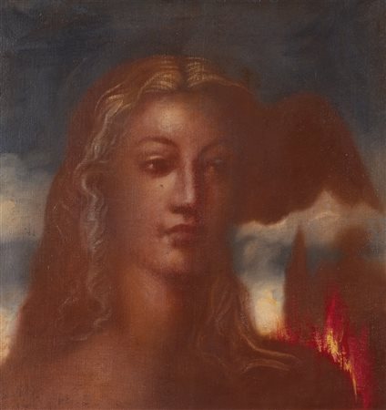 Omar Galliani (1954) Cavaliere d'ellissi Firmato e datato Galliani 1985 sul...