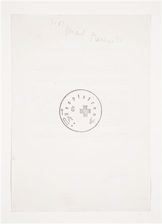 Joseph Beuys (1921-1986) Senza titolo (Der politische Kampf fur das Prinzip,...
