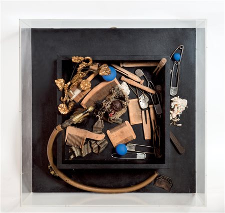 Daniel Spoerri (1930) Finir enfin de classifier les peignes d'après le nombre...