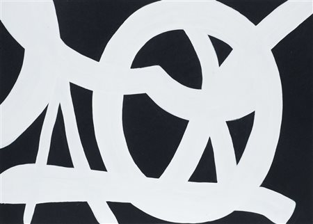 Carla Accardi (1924-2014) Bianco su nero Firmata e datata C. Accardi 2012 sul...