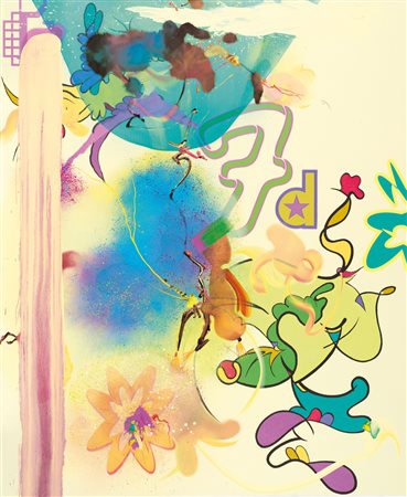 Fiona Rae (1963) Road House Firmato e datato Fiona Rae 2003 sul retro Olio e...