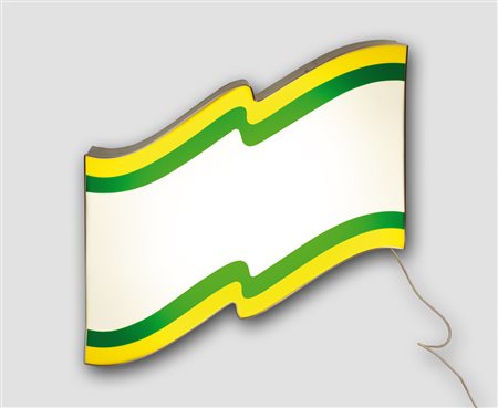 Daniel Pflumm (1968) Senza titolo Decalcomania in vinile su plexiglas in...