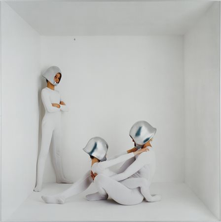 Marisa Albanese (1947) Cube 7 Stampa manuale a colori cm 180x180 Eseguita nel...