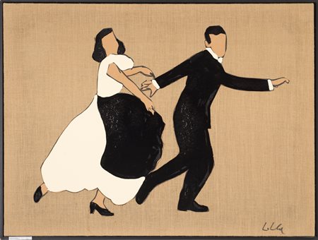 Marco Lodola (1955) Ballerini Firmato Lodola in basso a destra Smalti su...