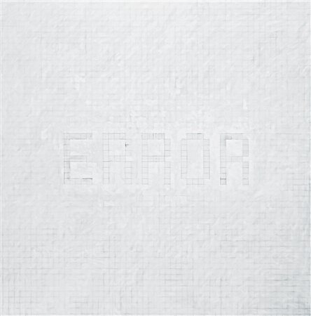 Luca Pancrazzi (1961) Error Firmata e datata Luca Pancrazzi 2000 sul retro...