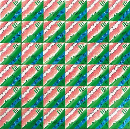 Pierluigi Pusole (1963) Senza titolo Ciascuna tela siglata in basso a destra...