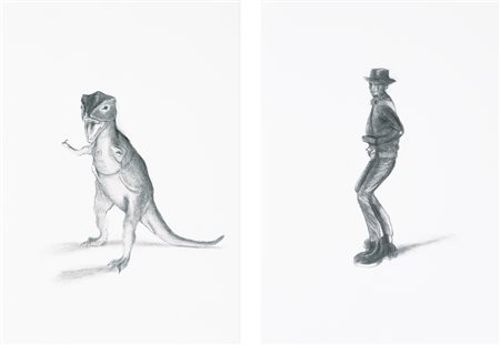 Lorenzo Scotto di Luzio (1972) Lotto unico composto da 2 opere: a) Cowboy...