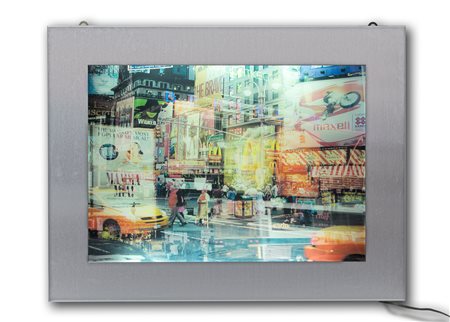 Davide Bramante (1970) Senza titolo Firmato Bramante sul retro Light box cm...