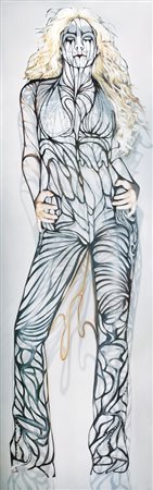 Amie Dicke (1978) Shakira Firmato e datato Amie 2004 sul retro Ritaglio ed...