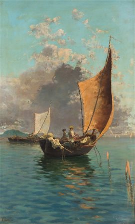 Scuola napoletana, seconda metà del XIX secolo (Napoli, 1841 -Napoli, 1915)...