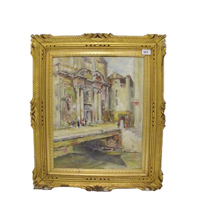 Mauri (?) Senza titolo olio su tavola, cm 49x39 Firmato in basso a sinistra...