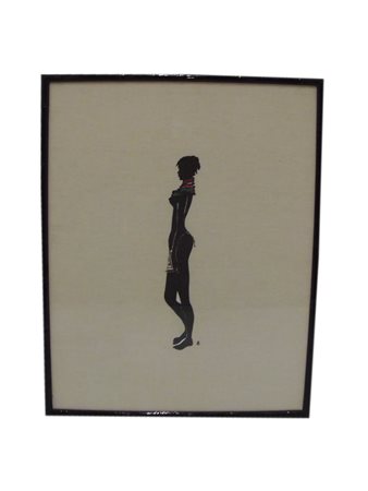 Anonimo Senza titolo (Stampa africana) stampa su tessuto, cm 55x45