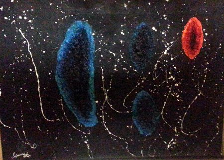 Leonardo Amaro "squarci" olio e resine su tela cm 50x70 Nr. Archivio...