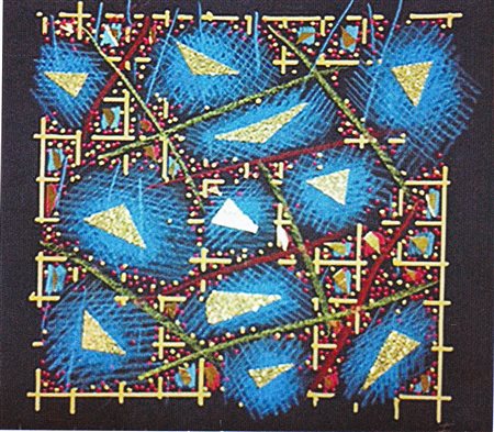 Ennio Finzi "Composizione" tecnica mista su cartoncino cm 30x30 Autentica su...