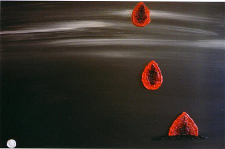 Leonardo Amaro "Ascensione" olio e resine su tela cm 50x70 Archivio...