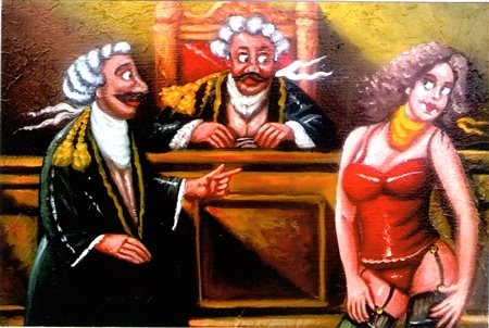 Salvo Lombardo "Processino" olio su tela cm 35x45 Firma in basso a destra,...