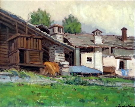 Francesco Cerioli senza titolo olio su tela cm 50x40 Prov. Collezione privata