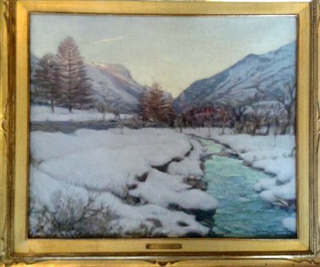 Ottorino Campagnari "Balme". Olio su tela cm 50x60.prov.Galleria Tesoriera To