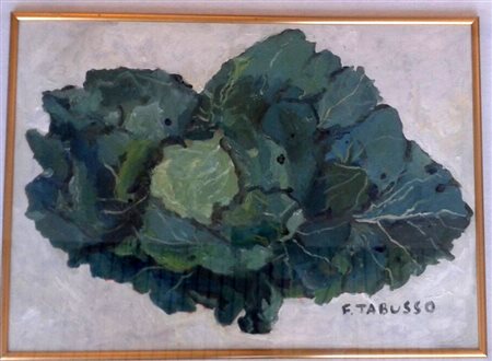 Francesco Tabusso "cavolfiore " cm 50x70.Autentica dell'artista su foto -...